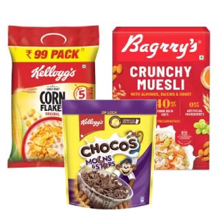 Flipkart Grocery: Cornflakes, Chocos & More @ Upto 45% off